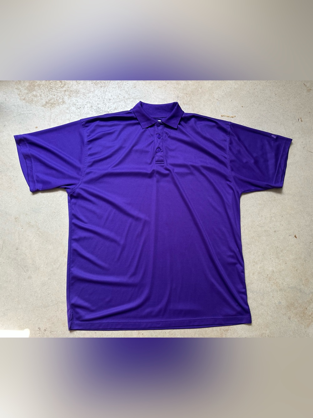 Russell Athletic Dri-Power Golf Polo Purple Moisture Wicking Men 2XT Performance - Picture 8 of 8